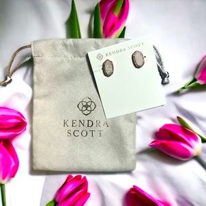 Kendra Scott Ellie Multi Drusy rose gold earrings